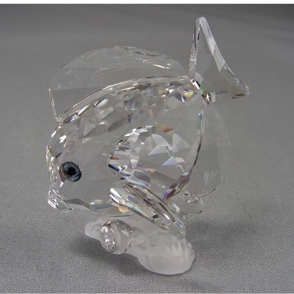 Swarovski Crystal SCS 2007 Wonders of the Sea Loyalty Gift Blue Tang Fish Clear - Picture 2 of 2